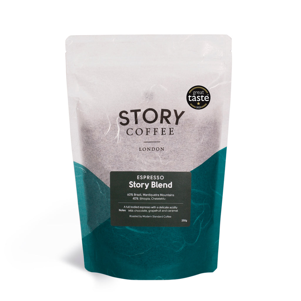 Story Coffee House Espresso Bean Blend, Frontside bag