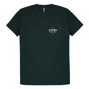 Story Coffee T-shirt - Pine Green